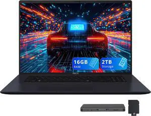 ASUS Vivobook 18 18.4" WUXGA 144Hz Business Laptop, AMD Ryzen 7 260, 16GB DDR5, 2TB Storage (1TB SSD+1TB Docking Station), AMD Radeon Graphics, Copilot+ PC, Backlit Keyboard, Win 11, Blue ASUS Vivobook 18 18.4" WUXGA 144Hz Business Laptop, AMD Ryzen 7 260, 16GB DDR5, 2TB Storage (1TB SSD+1TB Docking Station), AMD Radeon Graphics, Copilot+ PC, Backlit Keyboard, Win 11, Blue