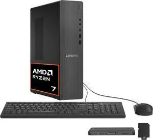 Lenovo IdeaCentre Tower 8 Desktop PC, AMD Ryzen 7 250, 32GB DDR5 RAM, 3TB Storage (2TB SSD+1TB Docking Station Set), AMD Radeon 780M GPU, Copilot, Keyboard & Mouse, Win 11 Pro, Gray Lenovo IdeaCentre Tower 8 Desktop PC, AMD Ryzen 7 250, 32GB DDR5 RAM, 3TB Storage (2TB SSD+1TB Docking Station Set), AMD Radeon 780M GPU, Copilot, Keyboard & Mouse, Win 11 Pro, Gray