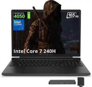 Dell Alienware 15 15.3" WUXGA 165Hz Gaming Laptop, Intel Core 7-240H, NVIDIA GeForce RTX 4050, 16GB DDR5, 2TB Storage (1TB SSD+1TB Docking Station Set), Backlit keyboard, Wi-Fi 6, Win 11, Black Dell Alienware 15 15.3" WUXGA 165Hz Gaming Laptop, Intel Core 7-240H, NVIDIA GeForce RTX 4050, 16GB DDR5, 2TB Storage (1TB SSD+1TB Docking Station Set), Backlit keyboard, Wi-Fi 6, Win 11, Black