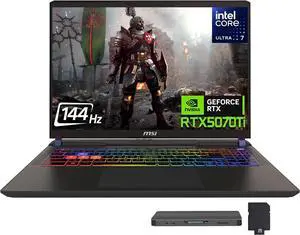 msi Vector 16 HX AI 16" FHD+ Gaming Laptop, Intel Core Ultra 7 255HX, RTX 5070Ti 12GB GDDR7, 32GB DDR5, 2TB Storage(1TB SSD+1TB Docking Station Set), WiFi 6E, Backlit Keyboard, Win 11 Pro, Gray msi Vector 16 HX AI 16" FHD+ Gaming Laptop, Intel Core Ultra 7 255HX, RTX 5070Ti 12GB GDDR7, 32GB DDR5, 2TB Storage(1TB SSD+1TB Docking Station Set), WiFi 6E, Backlit Keyboard, Win 11 Pro, Gray