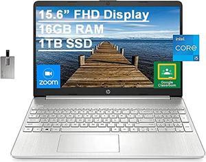 HP 15.6" FHD Laptop Computer, 11th Gen Intel Core i5-1135G7(Beats Intel i7-1065G7), 16GB RAM, 1TB PCIe SSD, Intel Iris X Graphics, HD Webcam, HDMI, Bluetooth, Win10, Silver, 32GB USB Card