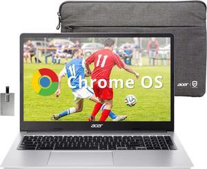 Acer Chromebook 315 Laptop | Intel Celeron N4500 | 15.6" Full HD IPS Display | Intel UHD Graphics | 4GB LPDDR4X | 64GB eMMC| Chrome OS ,Silver