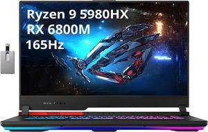 ASUS ROG Strix G15 Advantage Edition Gaming Laptop, 15.6" QHD 165Hz Display, AMD Ryzen 9 5980HX, 32GB RAM, 1TB PCIe SSD, RGB Backlit Keyboard, Radeon RX 6800M, Win 11 Pro, Black, 32GB USB Card