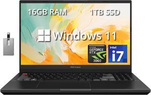 ASUS VivoBook Pro 15X Business Laptop 156 28K 120Hz Display Intel Core i712650H NVIDIA GeForce RTX 3060 16GB DDR5 RAM 1TB PCIe SSD Backlit Keyboard WiFi 6E Win 11 Black 32GB USB Card