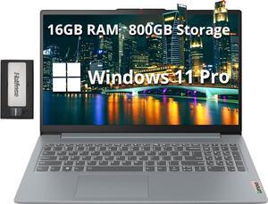 Lenovo IdeaPad Slim 3 156 FHD Laptop for Everyday Use AMD Ryzen 7 7730U 16GB DDR5 800GB Storage512GB SSD  288GB Docking Station Set AMD Radeon Graphics WiFi 6 HDMI Windows 11 Pro Gray