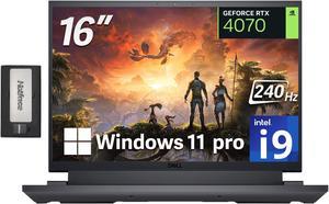 Dell - G16 7630 16'' QHD+ 240Hz Gaming Laptop - Intel Core i9-13900HX Processor - NVIDIA GeForce RTX 4070 - Windows 11 Pro - 64 GB Memory - 4 TB SSD - Gray - 256GB Docking Station