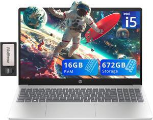 HP Pavilion 15.6" FHD IPS Laptop, Intel i5-1235U, 16GB RAM, 672GB Storage(512GB SSD + 160GB Docking Station Set), Intel Iris Xe Graphics, Num Pad, Webcam, Wi-Fi 6, Windows 11, Silver