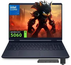 Dell Alienware 16 Aurora 16'' WQXGA Gaming Laptop, Intel Core 7-240H Series 2, 16GB RAM, 1TB SSD, NVIDIA GeForce RTX 5060, Backlit Keyboard, Windows 11 Home, Blue, 1TB Docking Station Set