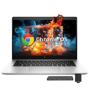 HP Elite c640 14" FHD IPS Anti-Glare Chromebook Laptop, Intel i5-1245U, 8GB LPDDR4X, 416GB Storage(256GB SSD+160GB Docking Station), Intel Iris Xe Graphics, 5 MP Camera, Chrome OS, Silver
