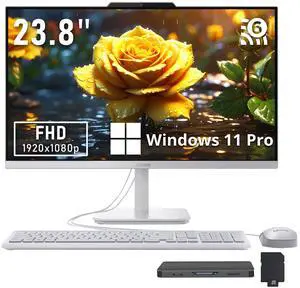 Lenovo A100 23.8" FHD Anti-Glare All-in-One Desktop, Intel N100, 8GB DDR5, 1.25TB Storage(256GB SSD+1TB Docking Station), UHD Graphics, Long-Lasting Battery, Keyboard & Mouse, Win11 Pro, Gray Lenovo A100 23.8" FHD Anti-Glare All-in-One Desktop, Intel N100, 8GB DDR5, 1.25TB Storage(256GB SSD+1TB Docking Station), UHD Graphics, Long-Lasting Battery, Keyboard & Mouse, Win11 Pro, Gray