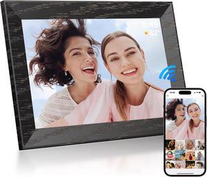 Tibuta 10 Inch Wi-FI Digital Photo Frame, 1024 x 600 IPS, Digital Picture Touchscreen, 16G Memory, Share Photos or Videos via Uhale Apps