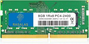 Rasalas 8GB DDR4 2400MHz (DDR4-2400) PC4-19200 (PC4-2400T) Non-ECC Unbuffered 1.2V CL17 1Rx8 Single Rank 260 Pin SODIMM Laptop Memory RAM Module Upgrade ..