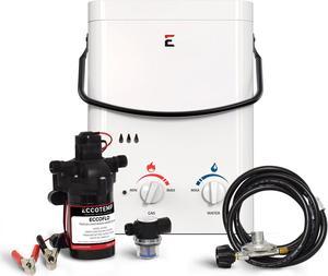 Eccotemp L5 Portable Tankless Water Heater w/ Flojet Pump and Strainer