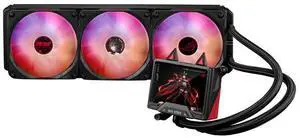 ASUS ROG STRIX RO JI EDITION 360 ARGB LCD All-in-one Liquid CPU Cooler With 3.5 LCD, ASUS InfoHub Custom Animation, Asetek Pump, 3x ROG 120mm Radiator Magnetic Daisy-Chainable ARGB Fans