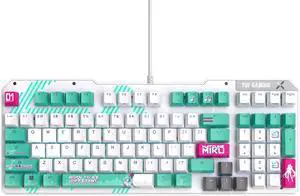 ASUS TX98 Hatsune Miku Edition RGB Gaming Keyboard, 98 Key,RGB ptical-Mechanical Switches, ,Aura Sync, USB 2.0, IP57 water,Macro Support, Hatsune Miku Theme