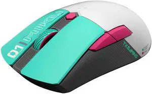 ASUS TX Mini Hatsune Miku Edition Gaming Mouse, Tri-mode connectivity (2.4GHz RF, Bluetooth, Wired), 12000 DPI Sensor, 65g ultra-light, silhouette lighting, Hatsune Miku Edition