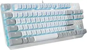 ASUS X806 ROG Strix Scope NX TKL Moonlight White Wired Mechanical RGB Gaming Keyboard with ROG NX Red Linear Switches ASUS X806 ROG Strix Scope NX TKL Moonlight White Wired Mechanical RGB Gaming Keyboard with ROG NX Red Linear Switches