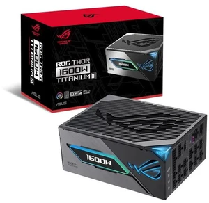 ASUS ROG Thor 1600W Titanium III Fully Modular Power Supply (80 PLUS Titanium Certified, ATX 3.1, 0dB Mode, Magnetic OLED Display, Turbo Mode,Sleeved Cables, Aura Sync) ASUS ROG Thor 1600W Titanium III Fully Modular Power Supply (80 PLUS Titanium Certified, ATX 3.1, 0dB Mode, Magnetic OLED Display, Turbo Mode,Sleeved Cables, Aura Sync)