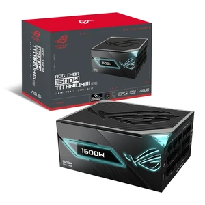 ASUS ROG Thor 1600W Titanium III EVO ROG Equalizer Edition PSU (2026) (80 PLUS Titanium Certified, ATX 3.1, GaN MOSFET, GPU-First Intelligent Voltage Stabilizer, Magnetic OLED Display, Turbo Mode) ASUS ROG Thor 1600W Titanium III EVO ROG Equalizer Edition PSU (2026) (80 PLUS Titanium Certified, ATX 3.1, GaN MOSFET, GPU-First Intelligent Voltage Stabilizer, Magnetic OLED Display, Turbo Mode)