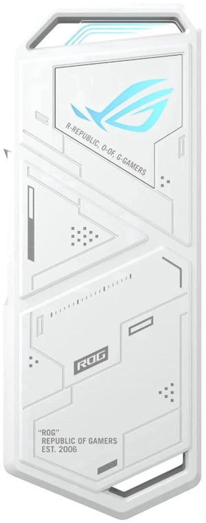 ASUS ROG STRIX Arion White Aluminum Alloy M.2 NVMe SSD External Portable Enclosure Case Adapter, USB 3.2 Gen 2 Type-C (10 Gbps), USB-C to C and USB-C to A Cables, Fits PCIe 2280/2260/2242/2230 M Key/B ASUS ROG STRIX Arion White Aluminum Alloy M.2 NVMe SSD External Portable Enclosure Case Adapter, USB 3.2 Gen 2 Type-C (10 Gbps), USB-C to C and USB-C to A Cables, Fits PCIe 2280/2260/2242/2230 M Key/B