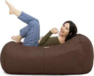 Jaxx 4 ft Lounger Bean Bag, Chocolate