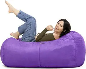 Jaxx 4 ft Lounger Bean Bag, Grape