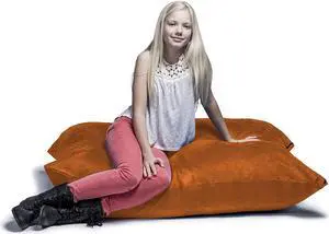 Jaxx 3.5 Ft Pillow Saxx Kids Bean Bag, Mandarin