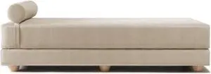 Jaxx Alon Daybed / Fold-Out Queen-Size Mattress - Microvelvet Ivory