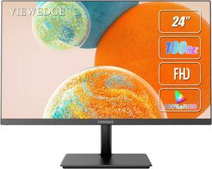 Viewedge 24 Inch Monitors - FHD 1080p 100Hz (Supports 75hz) Computer Monitor 24 inch with Bluelight Filter HDMI VGA Ports, 100x100 mm Wall Mountable, Ultra Thin Bezel Designed