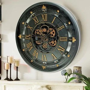 BELGIUM LINE WALL CLOCK ROUND 26 INCH BLACK BELGIUM LINE WALL CLOCK ROUND 26 INCH BLACK