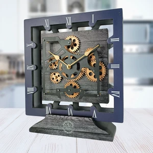 CANADA LINE DESK CLOCK SQUARE (HYBRID WALL) 10 INCH CARBON GREY CANADA LINE DESK CLOCK SQUARE (HYBRID WALL) 10 INCH CARBON GREY