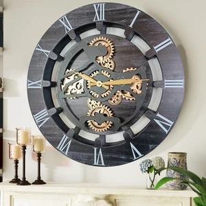 CANADA LINE WALL CLOCK ROUND 24 INCH VINTAGE BLACK CANADA LINE WALL CLOCK ROUND 24 INCH VINTAGE BLACK