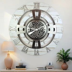 ENGLAND LINE WALL CLOCK ROUND 36 INCH DESERT BEIGE ENGLAND LINE WALL CLOCK ROUND 36 INCH DESERT BEIGE