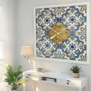 ITALY LINE WALL CLOCK SQUARE 36 INCH META ITALY LINE WALL CLOCK SQUARE 36 INCH META