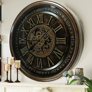 IRELAND LINE WALL CLOCK ROUND 32 INCH "DUBLIN" BRONZE-ANTIQUE IRELAND LINE WALL CLOCK ROUND 32 INCH "DUBLIN" BRONZE-ANTIQUE