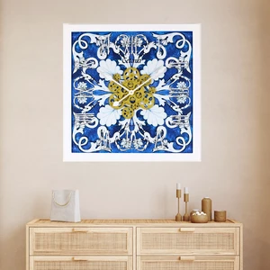 ITALY LINE WALL CLOCK SQUARE 24 INCH CETARA ITALY LINE WALL CLOCK SQUARE 24 INCH CETARA