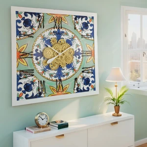 ITALY LINE WALL CLOCK SQUARE 36 INCH MAIORI ITALY LINE WALL CLOCK SQUARE 36 INCH MAIORI