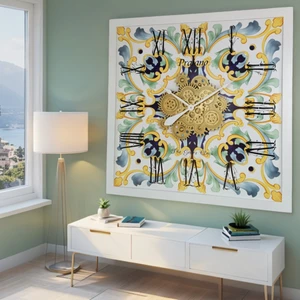 ITALY LINE WALL CLOCK SQUARE 36 INCH PRAIANO ITALY LINE WALL CLOCK SQUARE 36 INCH PRAIANO
