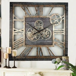 AMERICA LINE WALL CLOCK SQUARE 24 INCH CARBON GREY AMERICA LINE WALL CLOCK SQUARE 24 INCH CARBON GREY