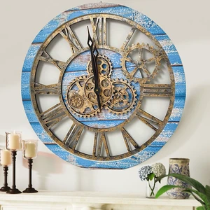 AMERICA LINE WALL CLOCK ROUND 24 INCH OCEAN BLUE AMERICA LINE WALL CLOCK ROUND 24 INCH OCEAN BLUE
