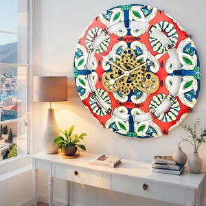 ITALY LINE WALL CLOCK ROUND 24 INCH FURORE ITALY LINE WALL CLOCK ROUND 24 INCH FURORE