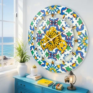 ITALY LINE WALL CLOCK ROUND 24 INCH META ITALY LINE WALL CLOCK ROUND 24 INCH META