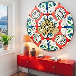 ITALY LINE WALL CLOCK ROUND 36 INCH FURORE ITALY LINE WALL CLOCK ROUND 36 INCH FURORE