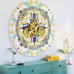 ITALY LINE WALL CLOCK ROUND 36 INCH PRAIANO ITALY LINE WALL CLOCK ROUND 36 INCH PRAIANO