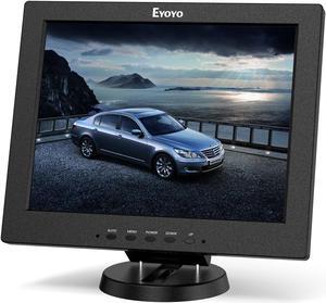 Eyoyo 12 Inch HDMI Monitor with BNC VGA AV HDMI Input 800x600 Portable 4:3 TFT LCD Mini HD Color Screen with Bulit-in Speaker