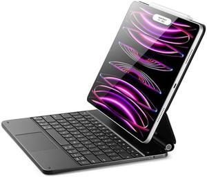 ESR iPad Keyboard Case for iPad Pro 12.9 inch (3rd, 4th, 5th, 6th Generation), Easy-Set Floating Cantilever Stand, Precision Multi-Touch Trackpad, Multi-Color Backlit Keys, Magic Keyboard, Black
