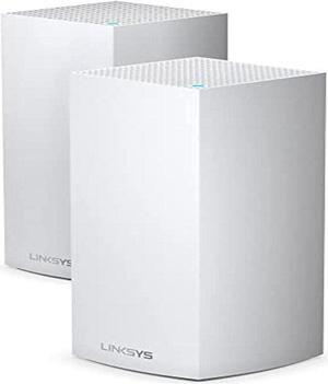 Linksys MX8400 Velop Mesh WiFi 6 System: AX4200 Tri-Band Wireless Network for Full-Speed Home Coverage, Gigabit Ethernet Ports (White, 2-Pack)