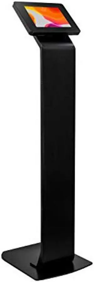 Locking Stand Kiosk - CTA Premium Small Locking Floor Stand Kiosk with Steel Body and Heavy-Duty Locking Enclosure. iPad Mini 1, 2, 3, 4, 5, 6, Samsung Tab A 8'', Lenovo Tab E8 - Black (PAD-PSSB)