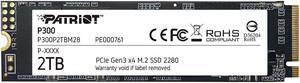 Patriot P300 M.2 PCIe Gen 3 x4 2TB Low-Power Consumption SSD