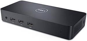 Dell USB 3.0 Ultra HD/4K Triple Display Docking Station (D3100), Black